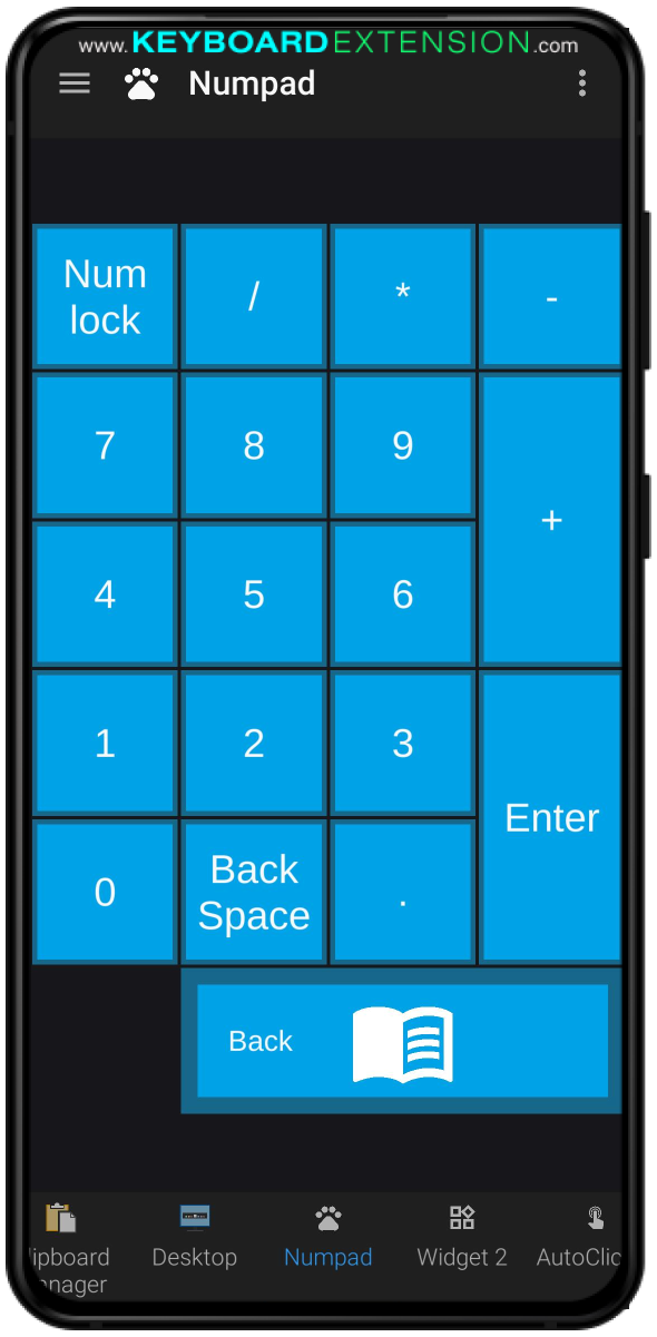widget numpad