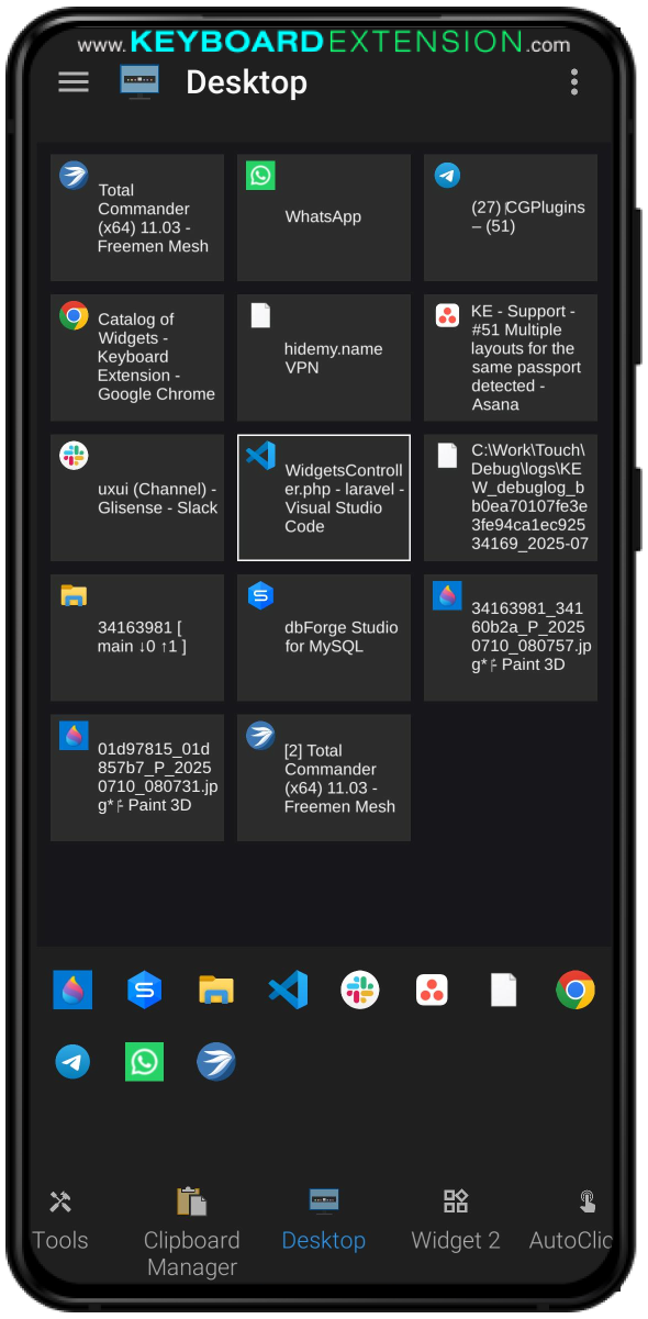 widget desktop