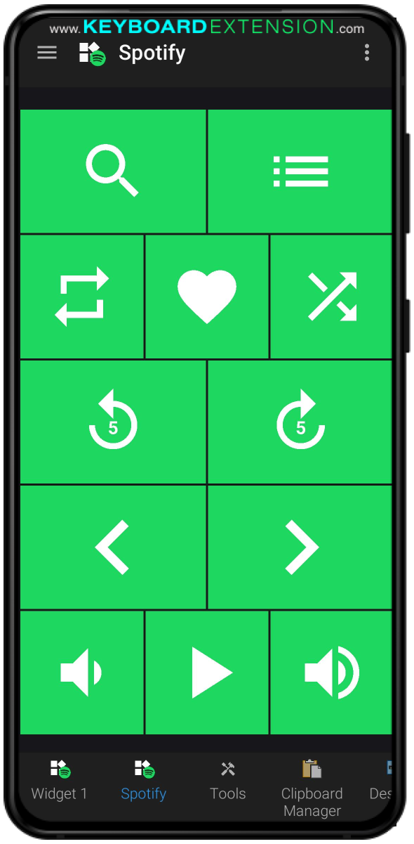 widget spotify