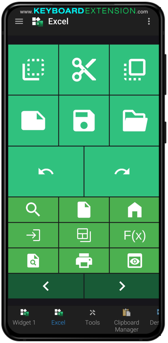 widget excel
