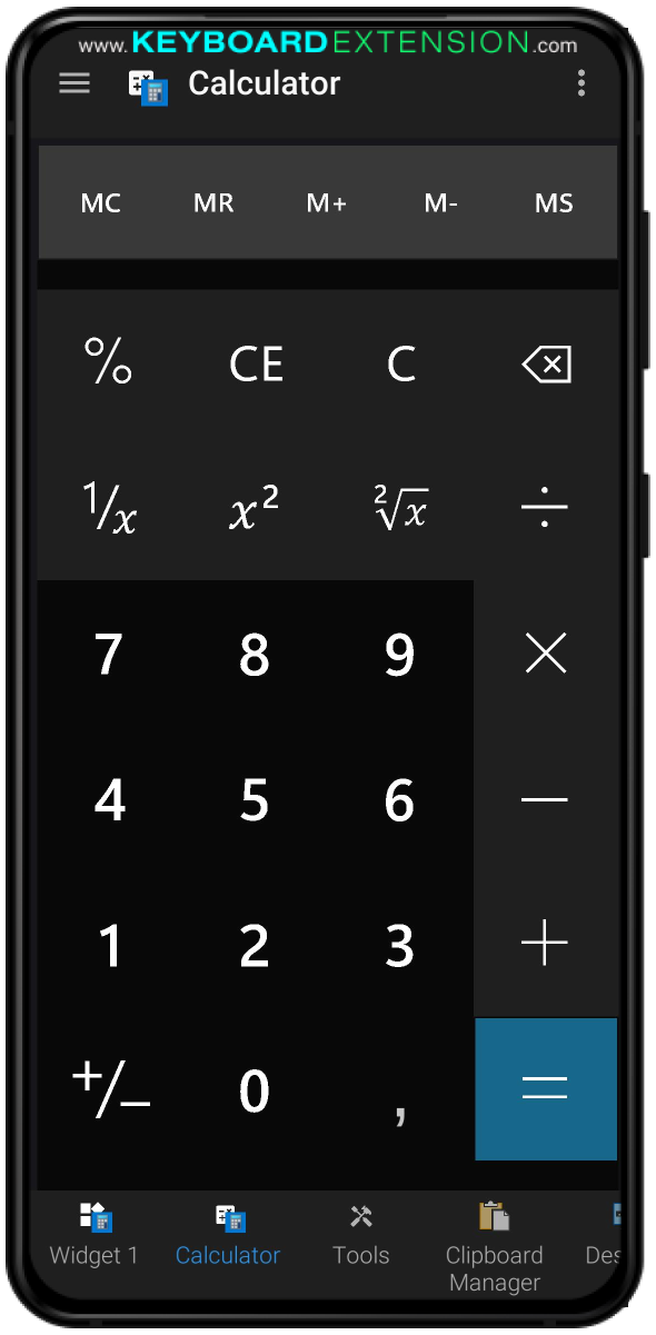 widget calculator