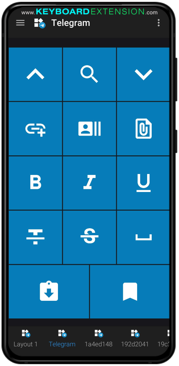 Telegram widget