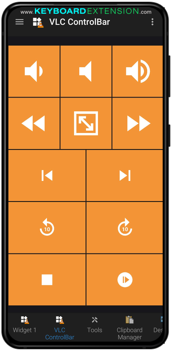 widget vlc controlbar