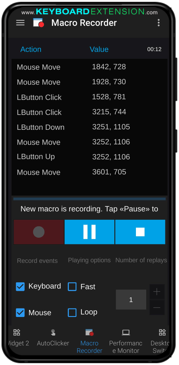 widget macro recorder