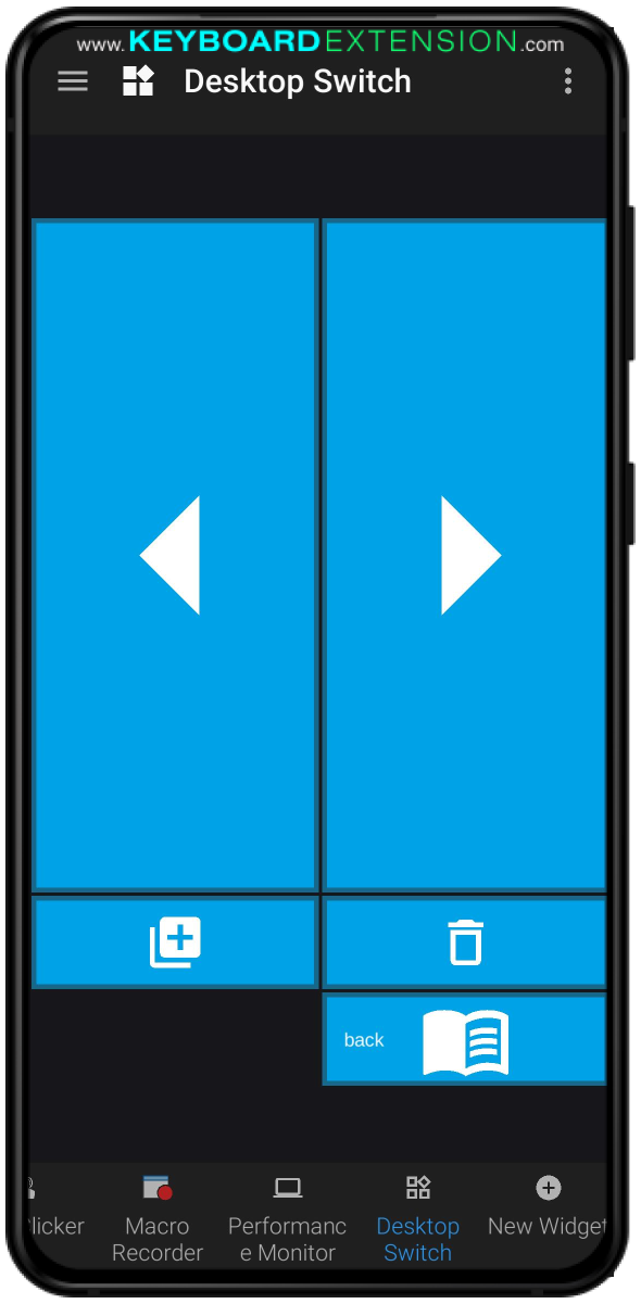 widget desktop switch